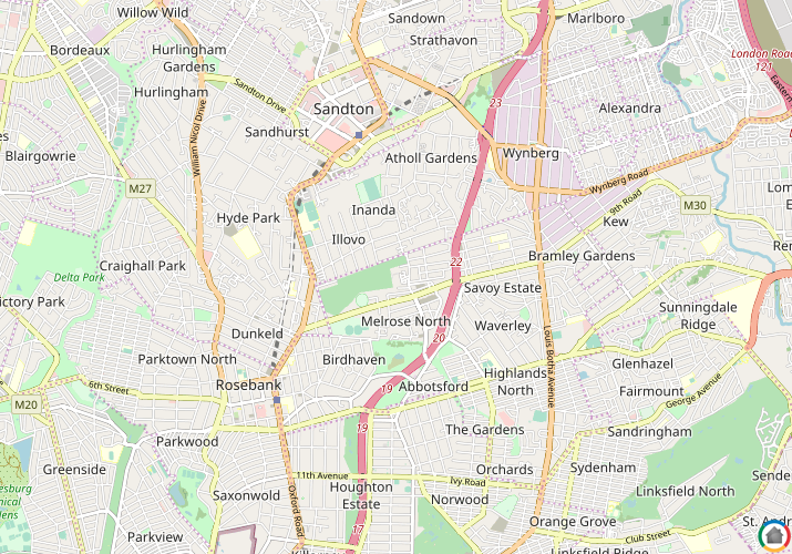 Map location of Kentview